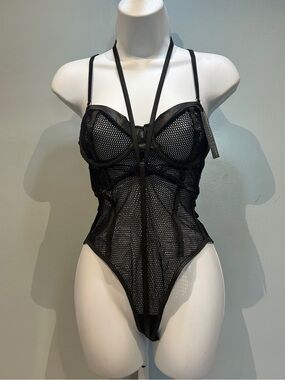 Yandy Black One Piece Fishnet Lingerie Small/Medium New with Tags